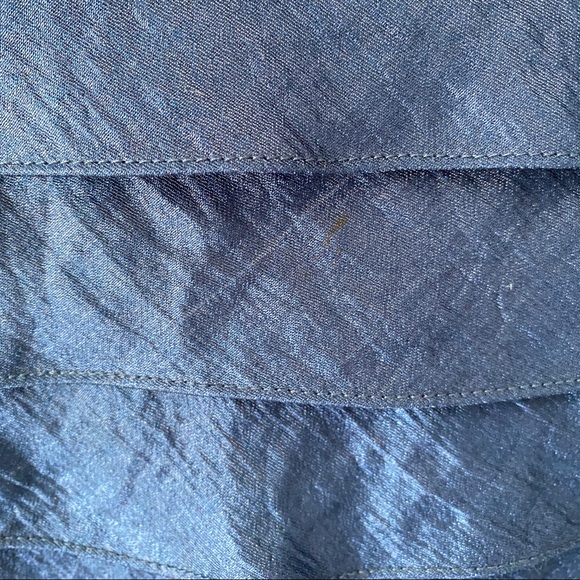 Adrianna Papell Occasions Navy Blue Tiered Sleeveless Cocktail Dress Women’s 10 - Picture 16 of 16